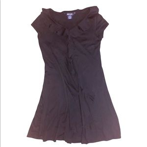 Ralph Lauren Black Ruffle Front Dress - Size XL (16)